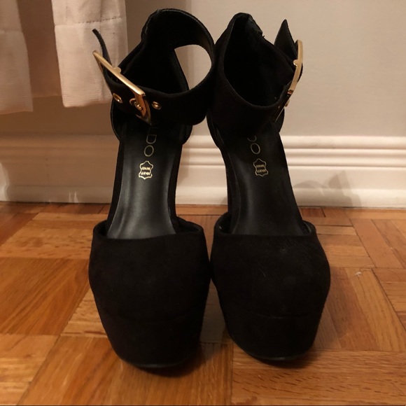Aldo Black Platform Heels⚫️ - Picture 1 of 2